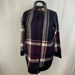 Anne Klein | NWOT Plaid Poncho M |